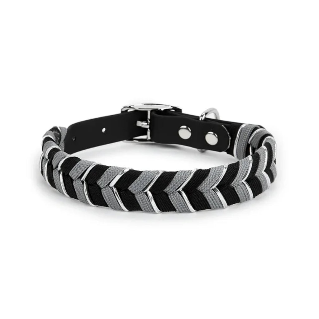 Pawly Caramel Mocha Plaid Dog Collar – product image 3