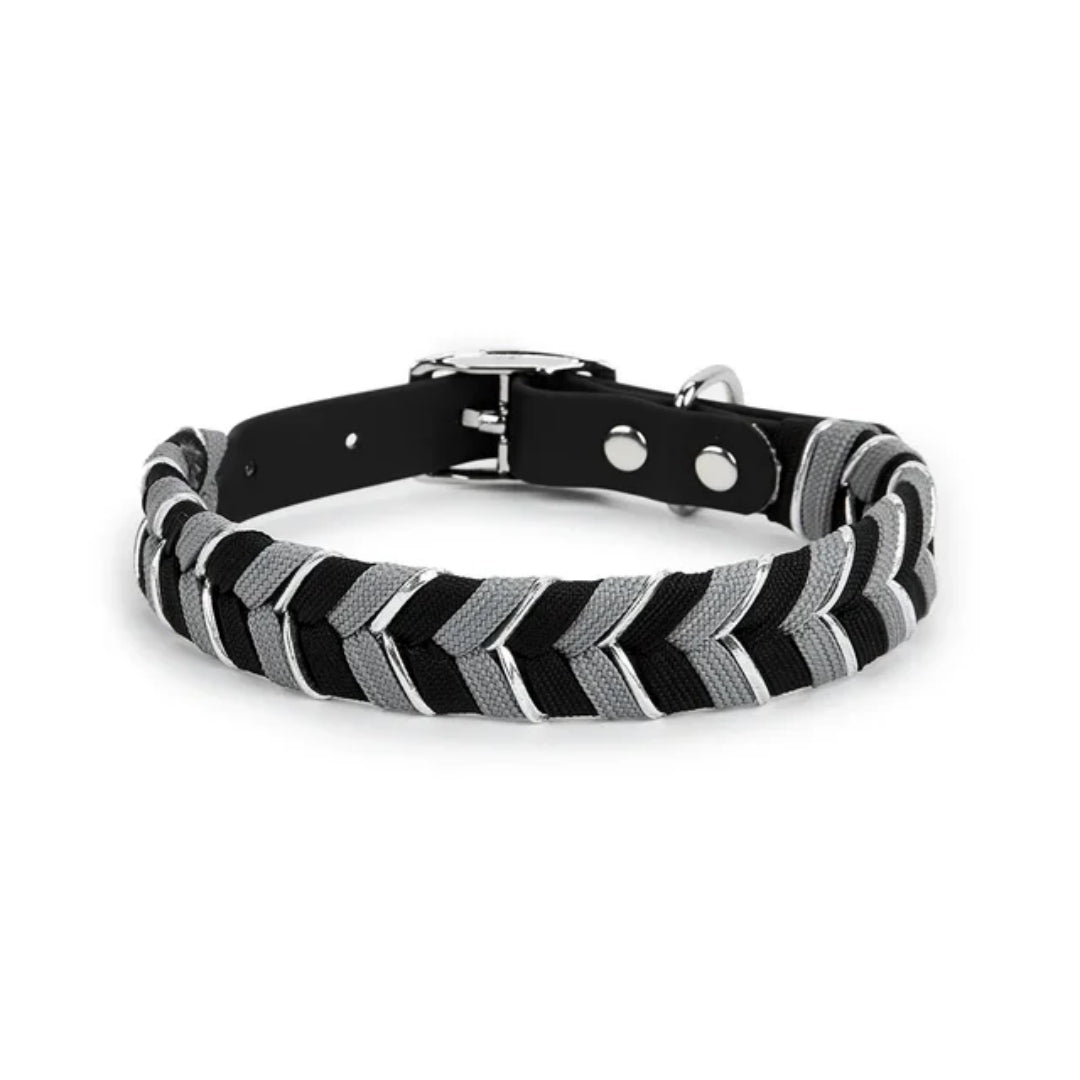 Pawly Caramel Mocha Plaid Dog Collar – product image 3