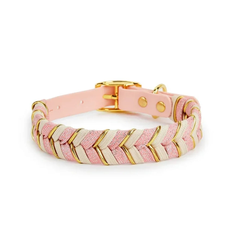 Pawly Caramel Mocha Plaid Dog Collar – product image 4