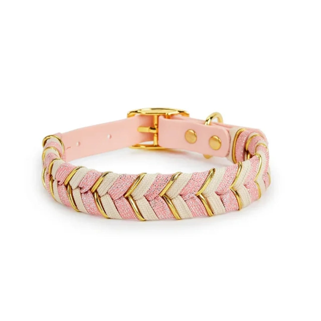 Pawly Caramel Mocha Plaid Dog Collar – product image 4