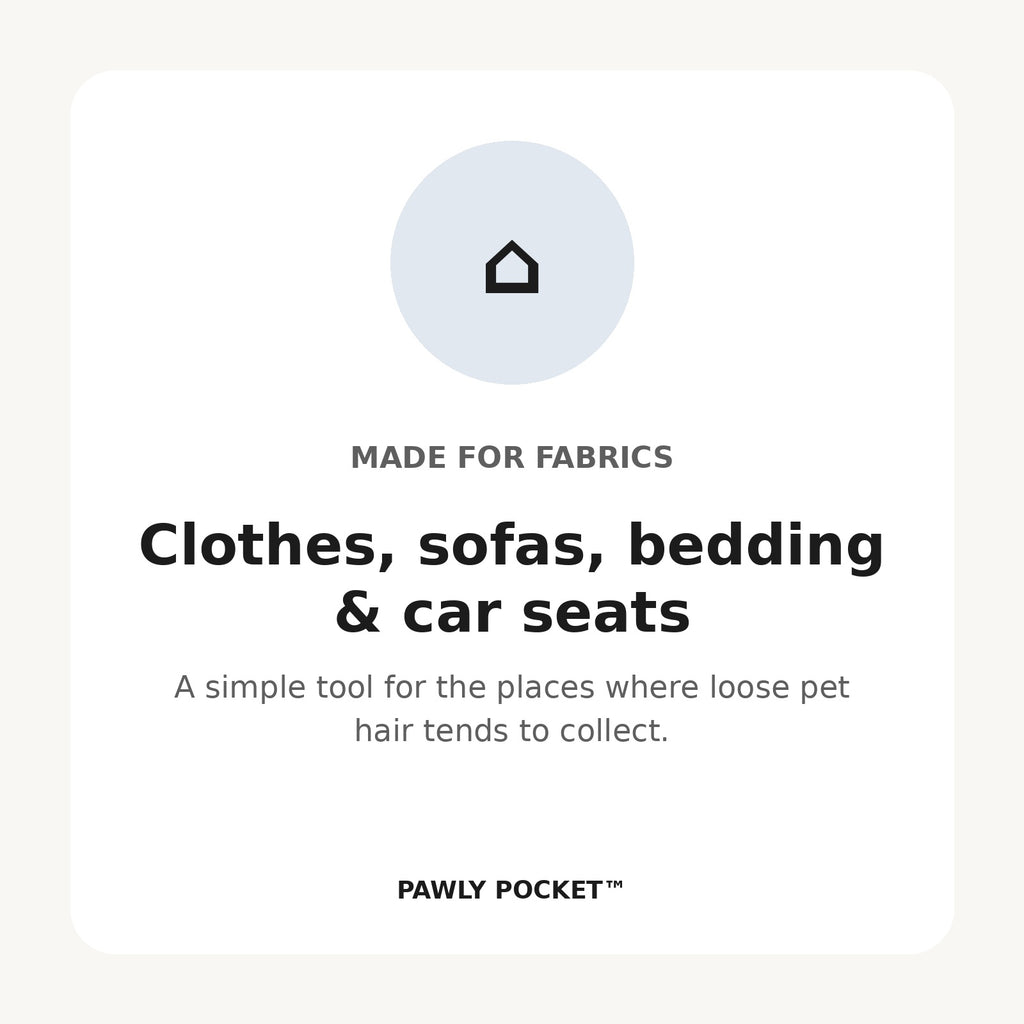 Pawly Pocket fabric surfaces benefit card